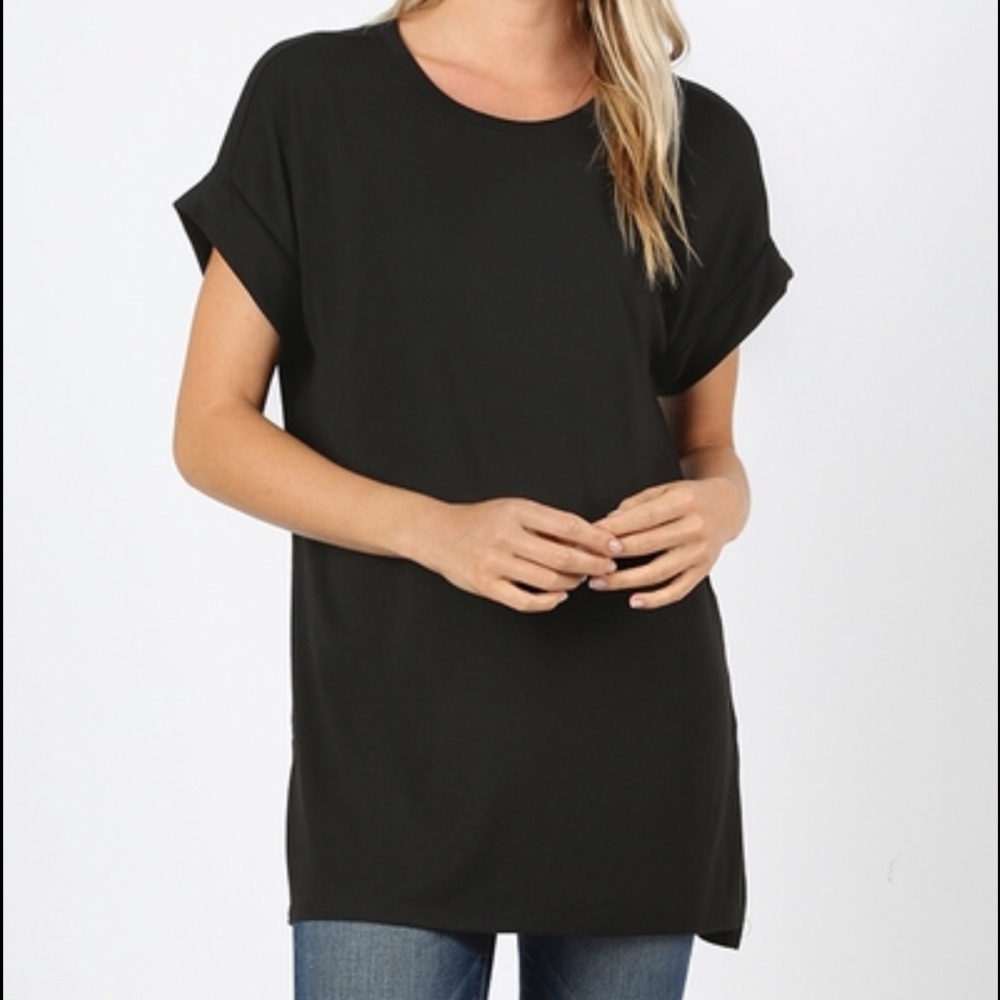 🎉 Rolled Sleeve Tee
